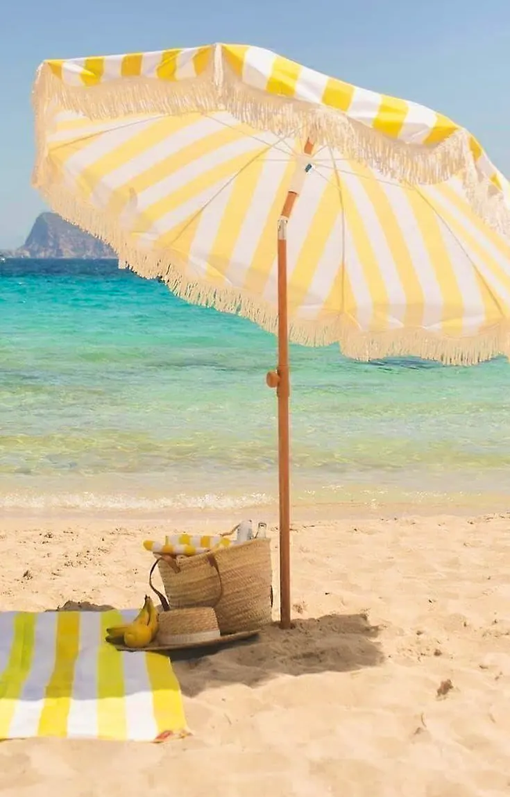 Fruugo Boho Yellow Stripe Garden Umbrella, £130.79