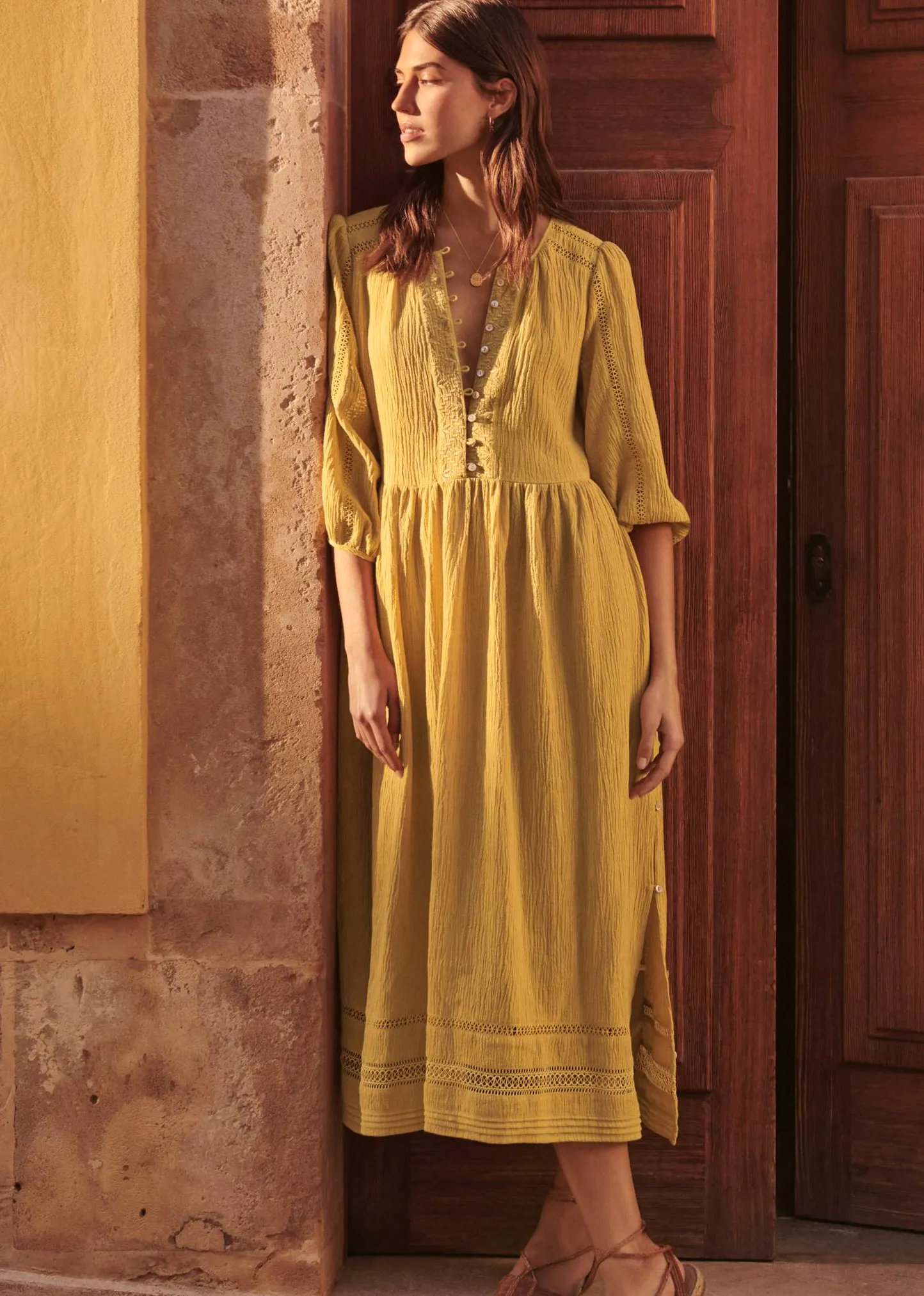 Wrap London Lace-Detail Dress, £210