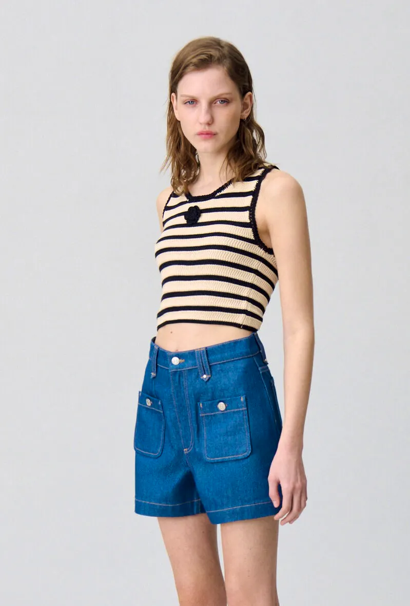 Claudie Pierlot Denim Shorts, £107.40