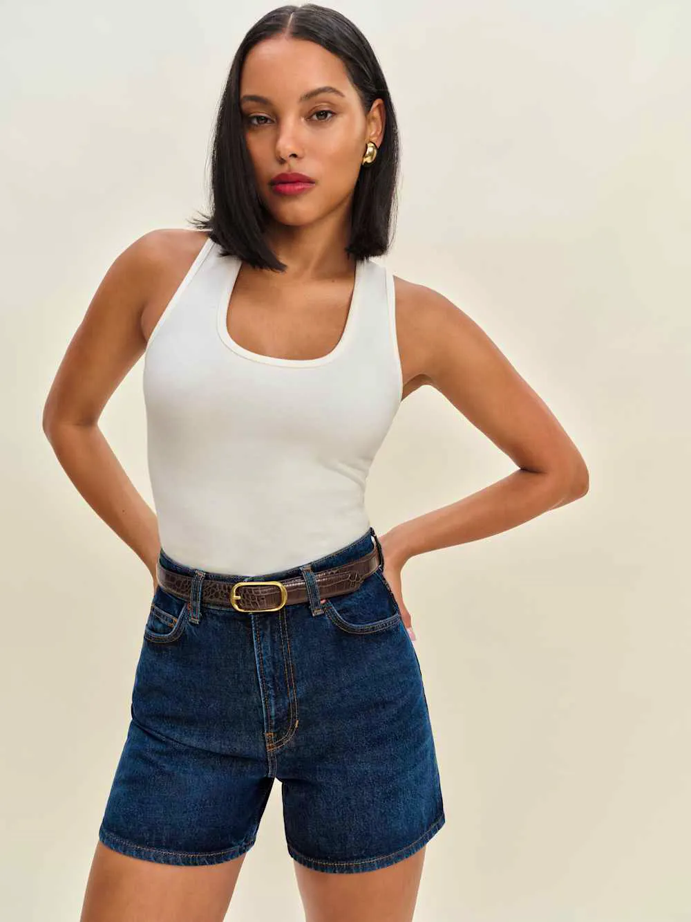 Reformation Saige High Rise Shorts, £148