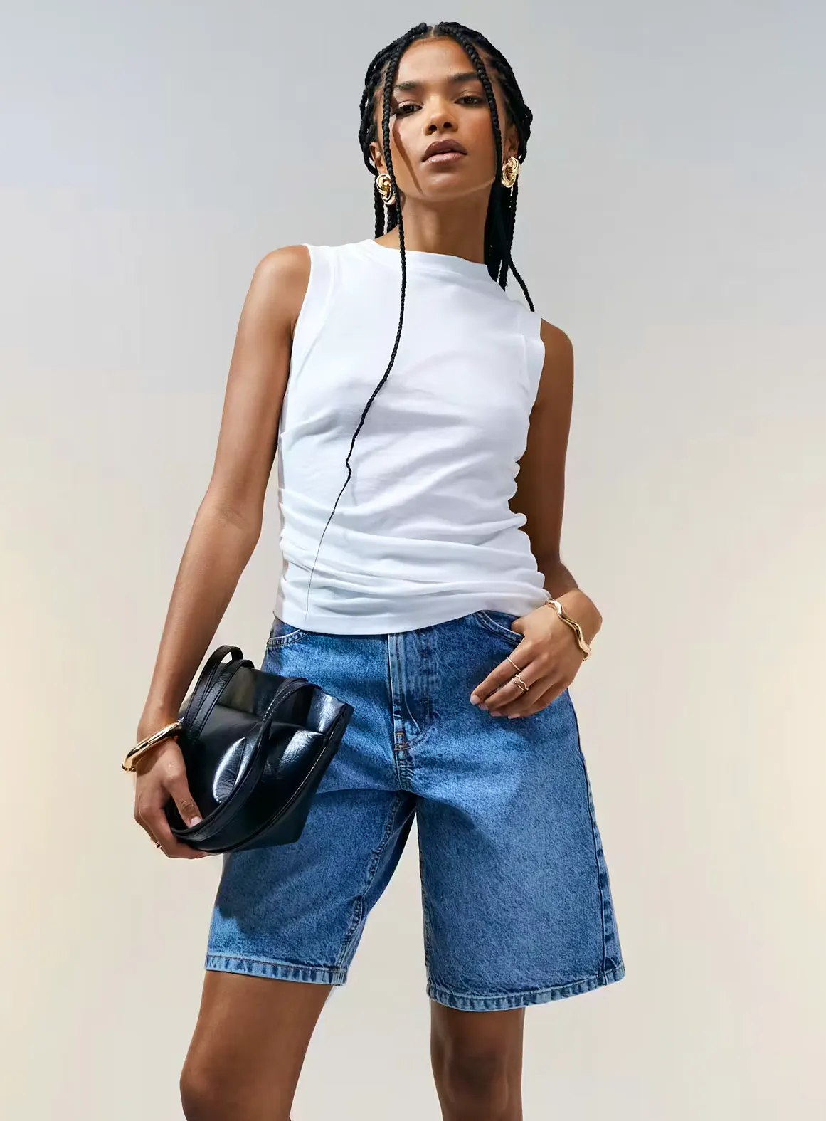ASOS Denim Bermuda Shorts, £15.60