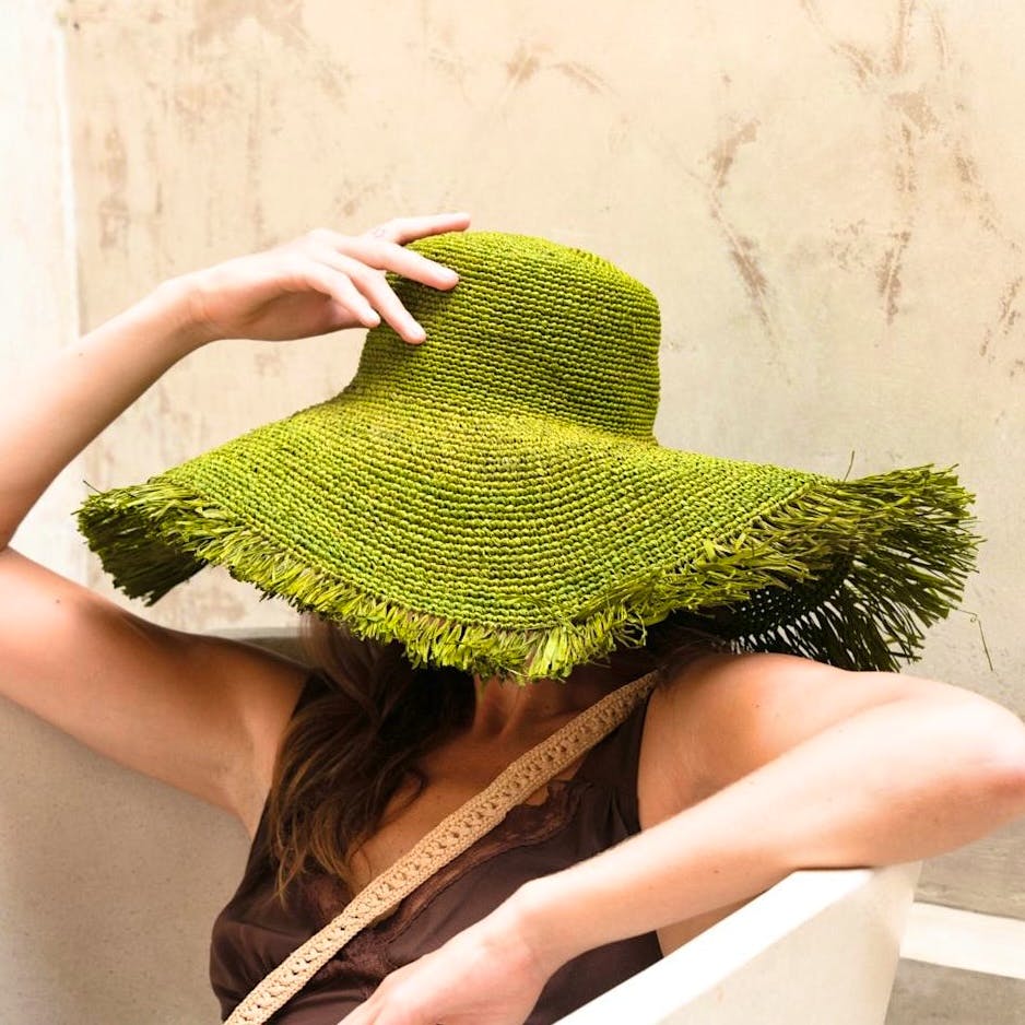 Wolf & Badger Chapeaute Green Hat, £104