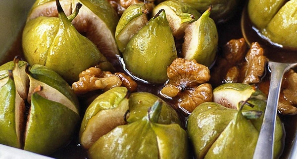 Baked Maple And Walnut Figs With Vanilla Mascarpone Copy