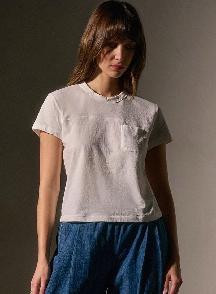 James Perse Cotton Linen Retro Pocket Tee, £180
