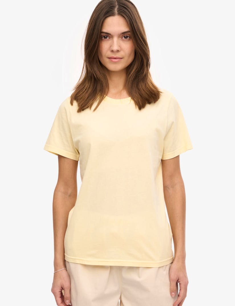 Colourful Standard Women Light Organic Tee - Soft Yellow, £30