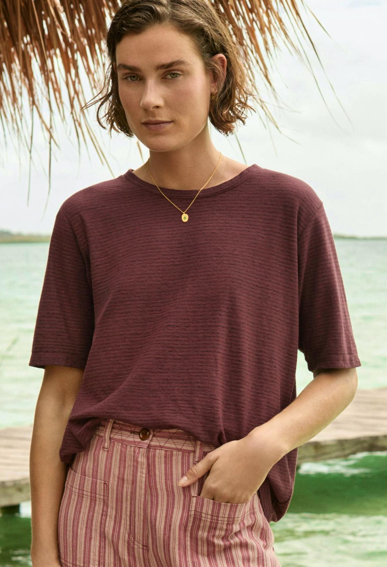 Wrap London Striped T-shirt Hemp & Organic Cotton, £55