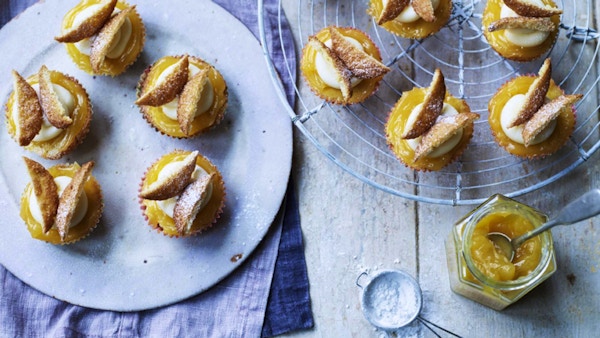 Orange Butterfly Cakes