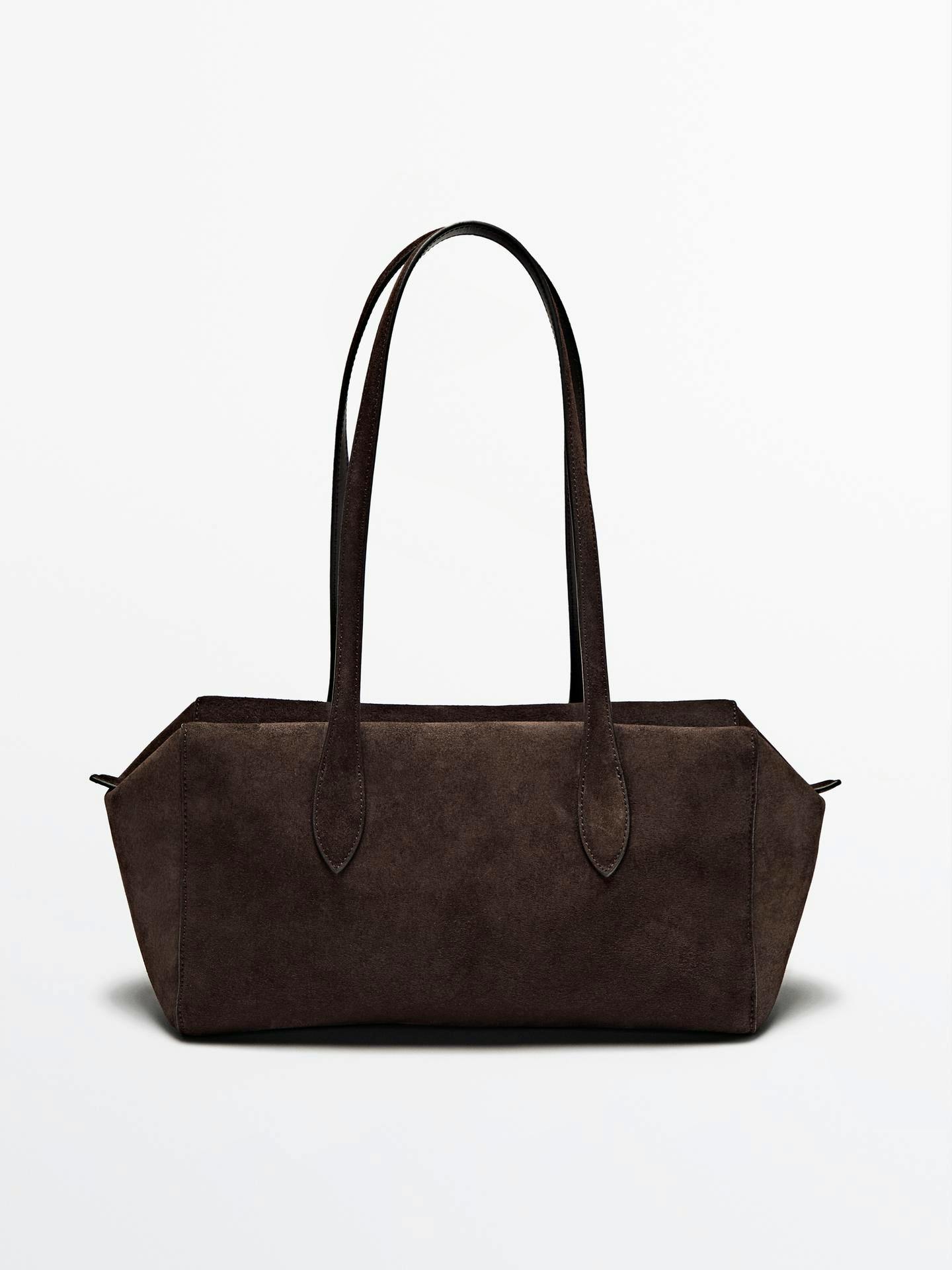 Massimo Dutti Chocolate Suede Bag, £89