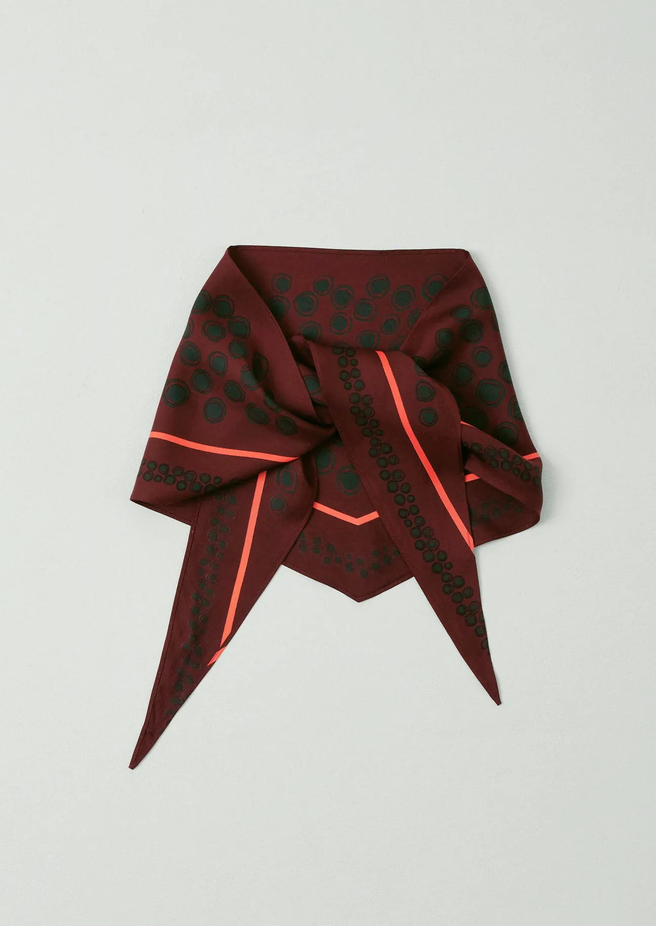 Toast Spotted Carapace Print Silk Bandana, £79