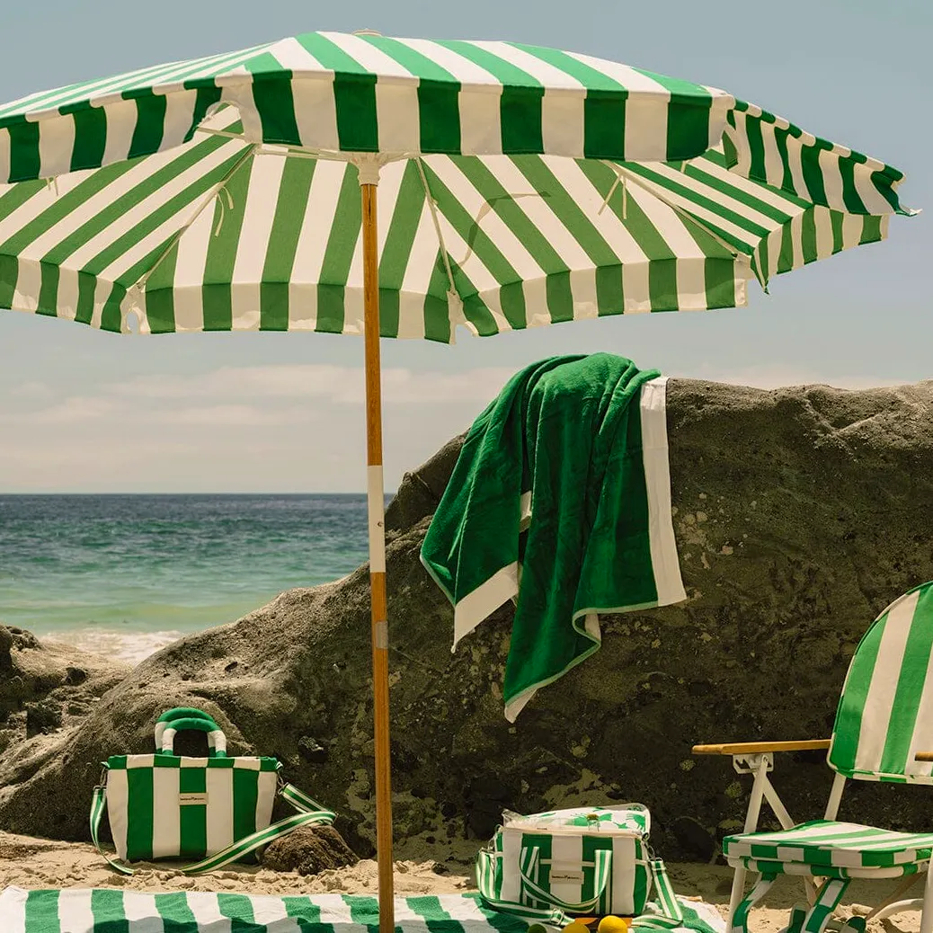 Business & Pleasure Co The Amalfi Umbrella - Crew Canyon Green Stripe, £199