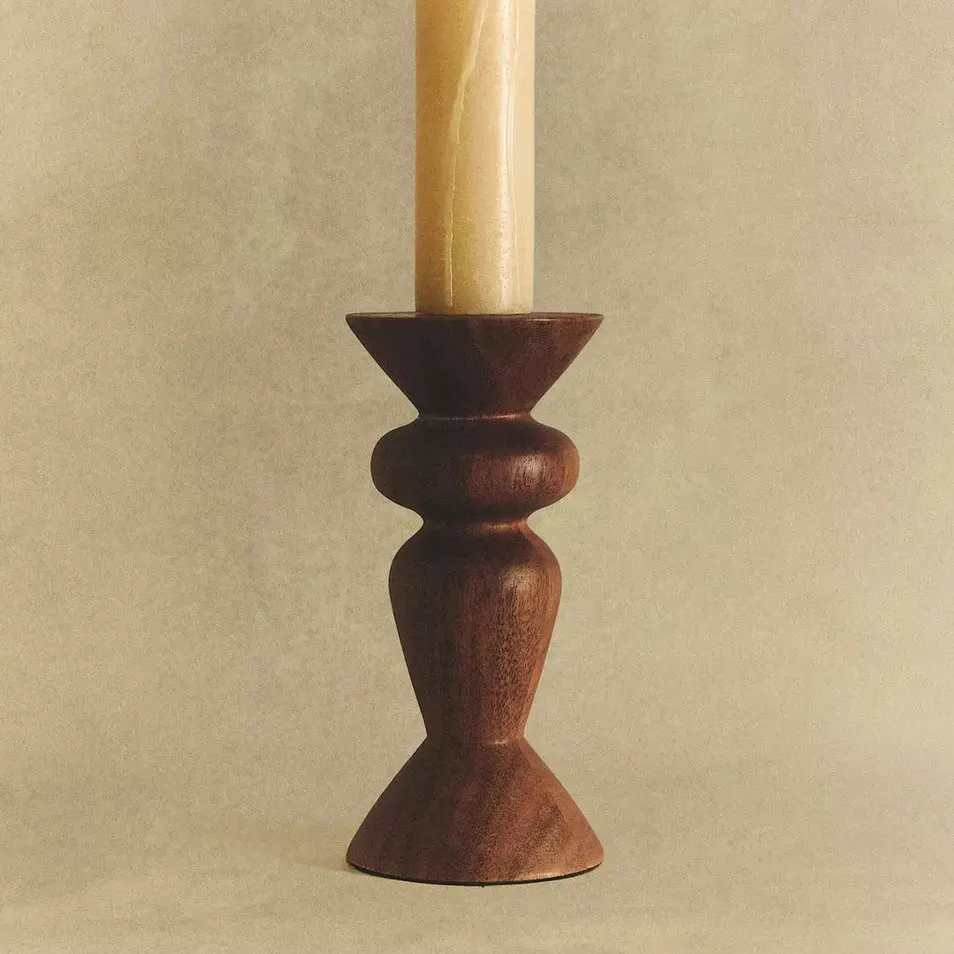 Wood Candlestick £19.99