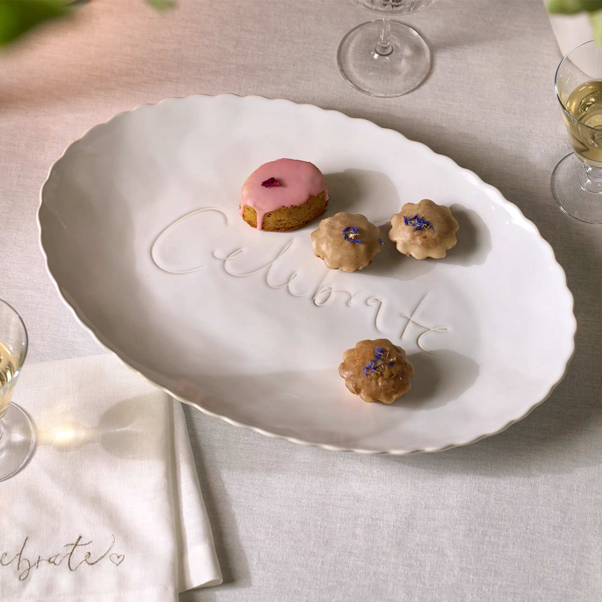 Celebrate Scalloped Platter £65