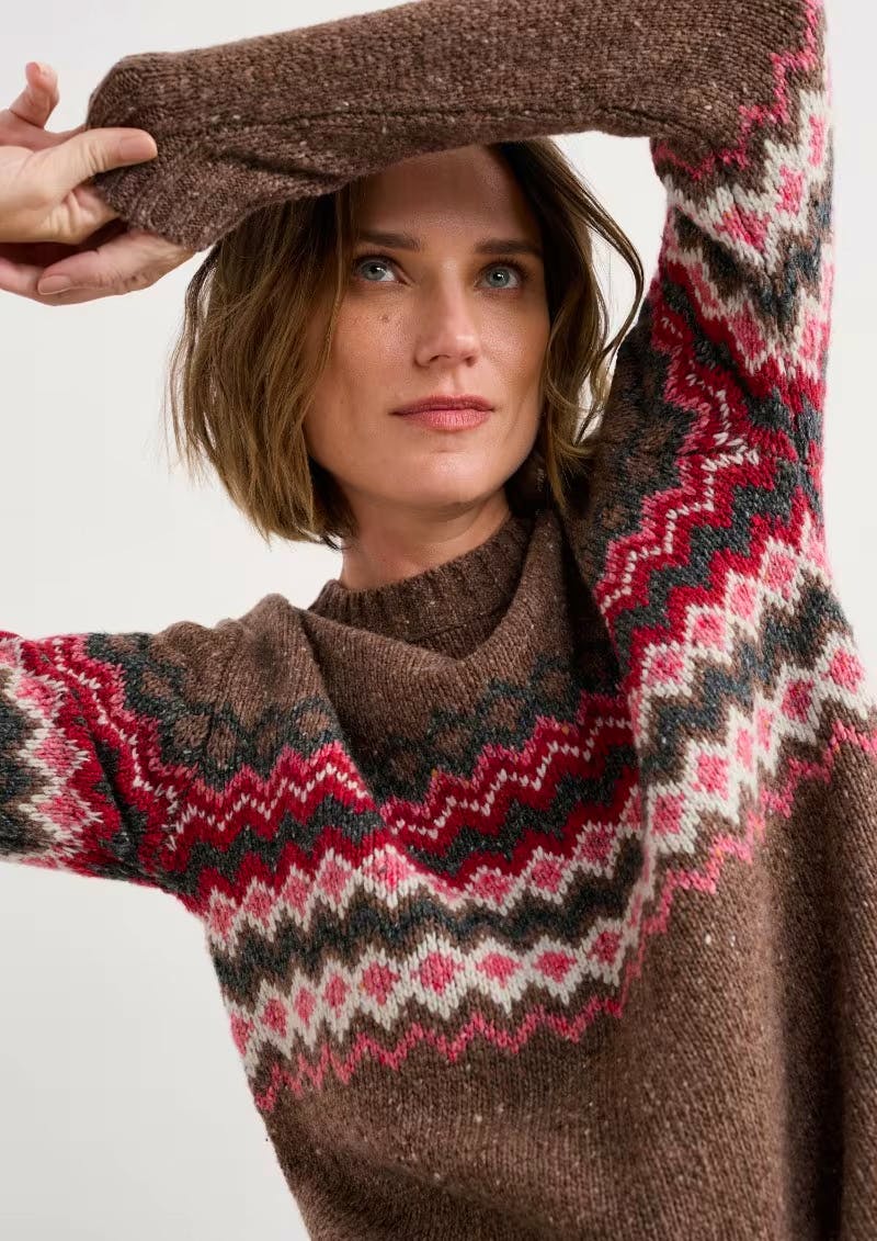 Seasalt - Golden Light Fair Isle Jumper, £85.95 Featuring a delicate Fair Isle design, this jumper offers warmth and style. The rich colour adds a touch of brightness to the winter wardrobe.