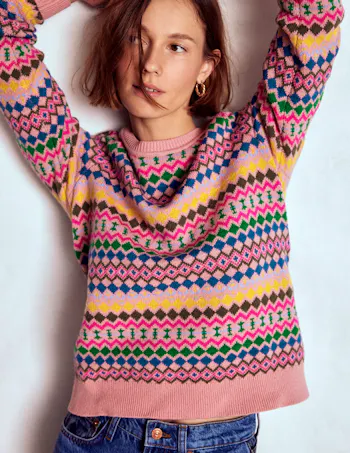 Boden - Edie Fair Isle Jumper, £99