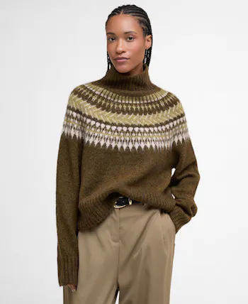 Barbour - Lorrie Fair Isle Roll-Neck Jumper, £219