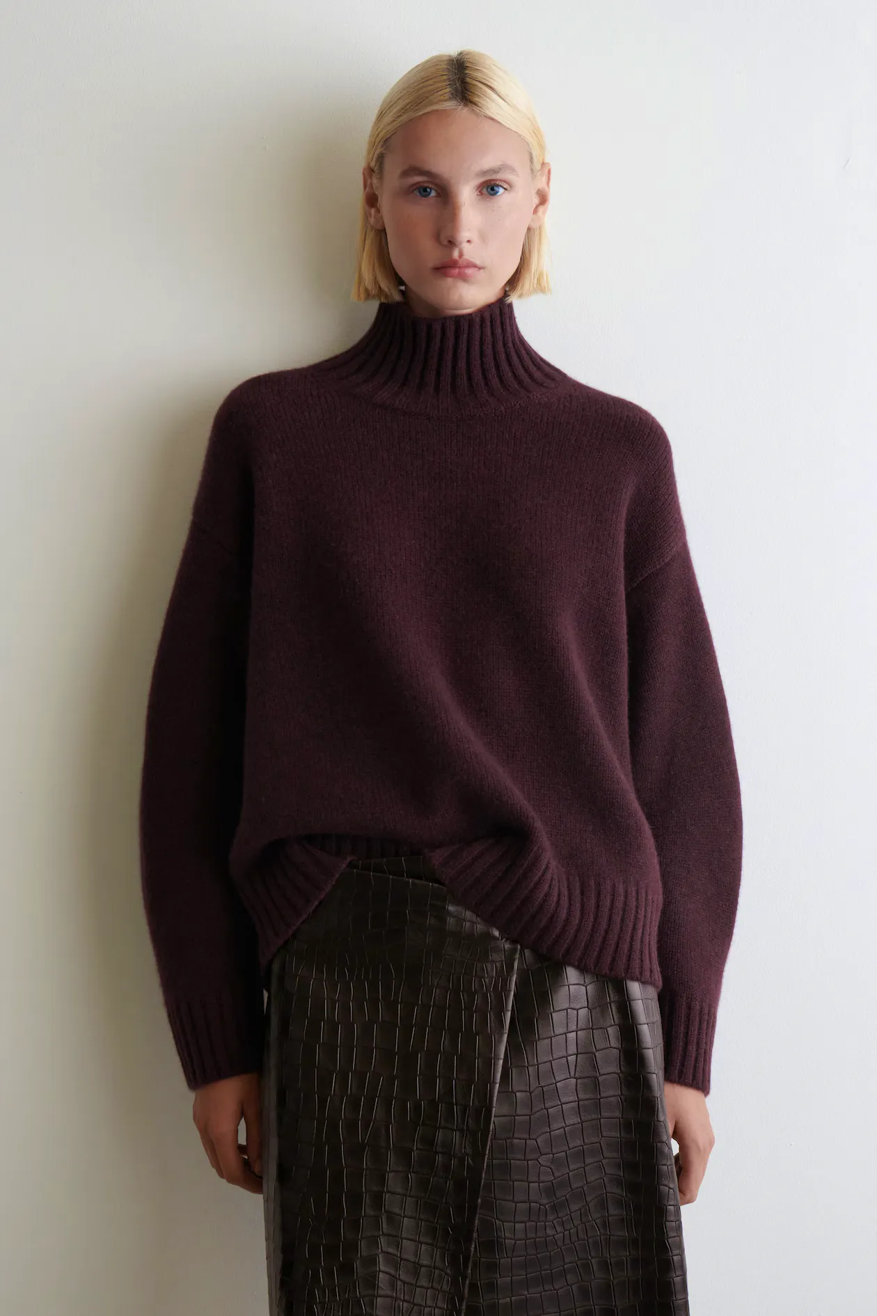 Cos Cashmere Funnel-Neck Jumper, £249