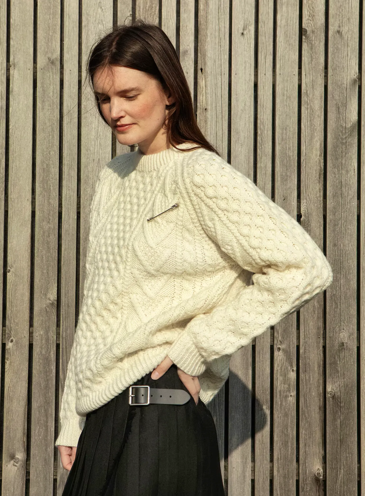 Plumo Berg Aran Sweater, £129