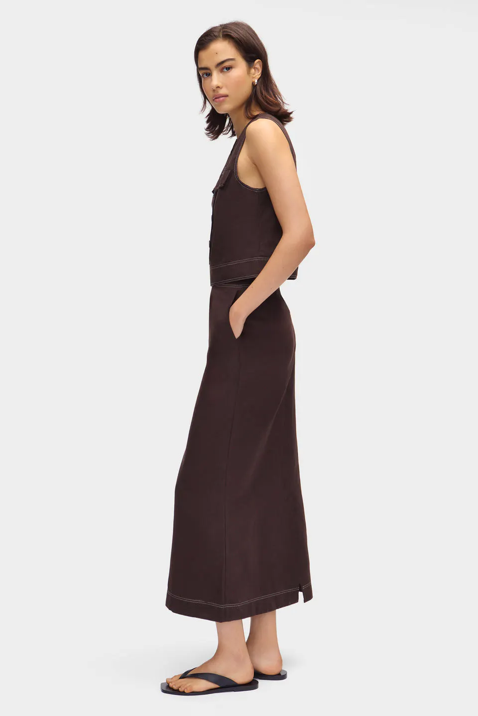 Aligne Mia Linen Maxi Skirt, £99