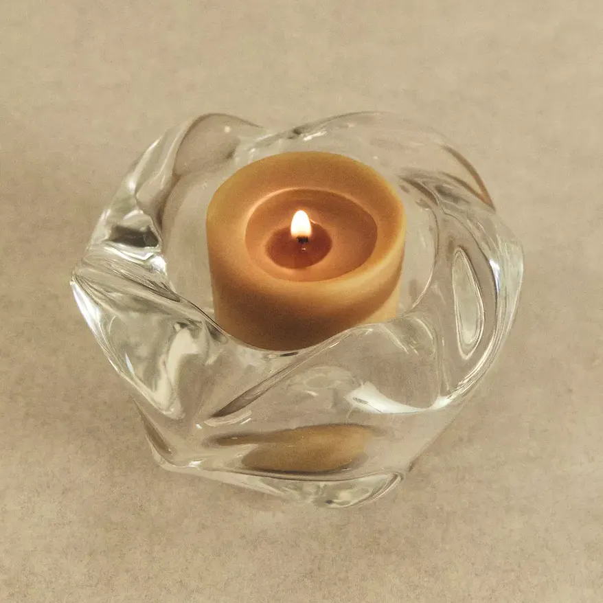 Thick Glass Tealight Holder £10.99