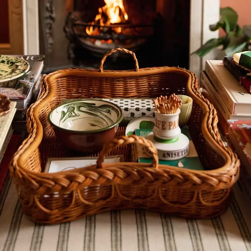 Sharland England, Hadley Rattan Tray £185