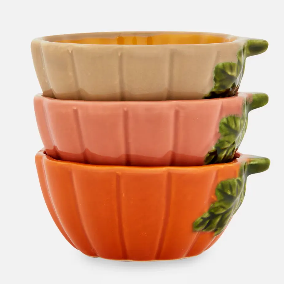 3 Pack Pumpkin Pinch Bowls £5