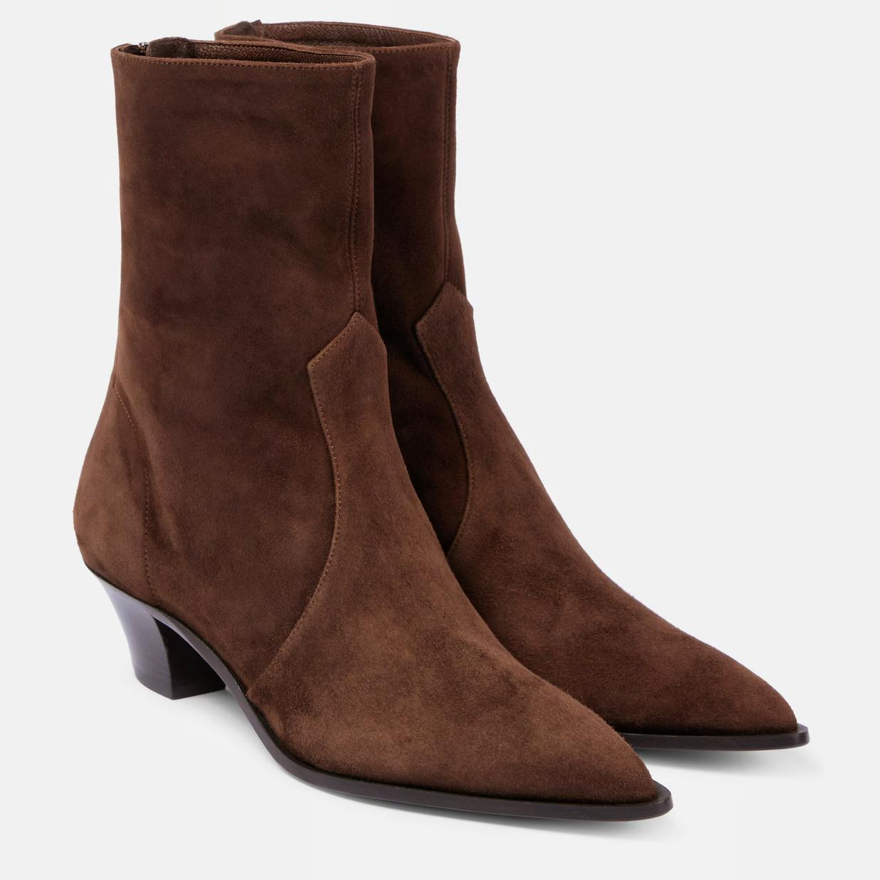 Aquazurra Brunswick Suede Ankle Boots, £855