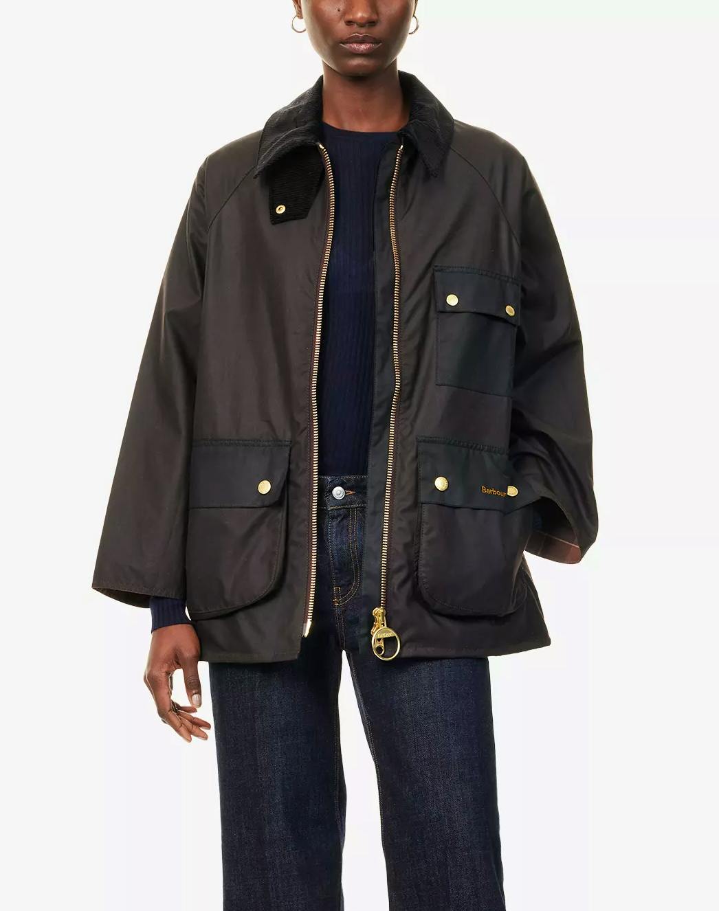 Barbour Luella Relaxed Fit Waxed-Cotton Jacket, £290