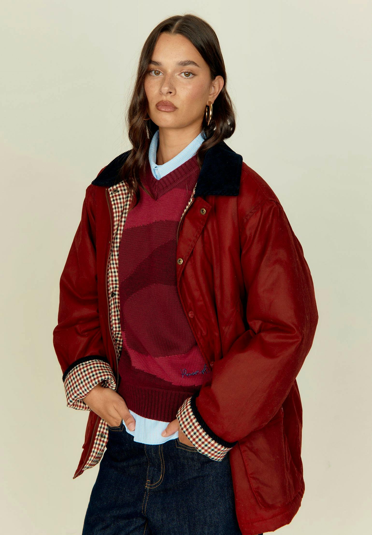 House Of Sunny The Waxed Rain Jacket, £225