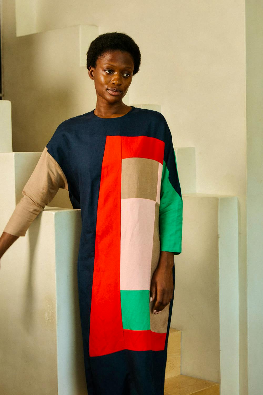 Aldon Dress Rubik Patchwork £245