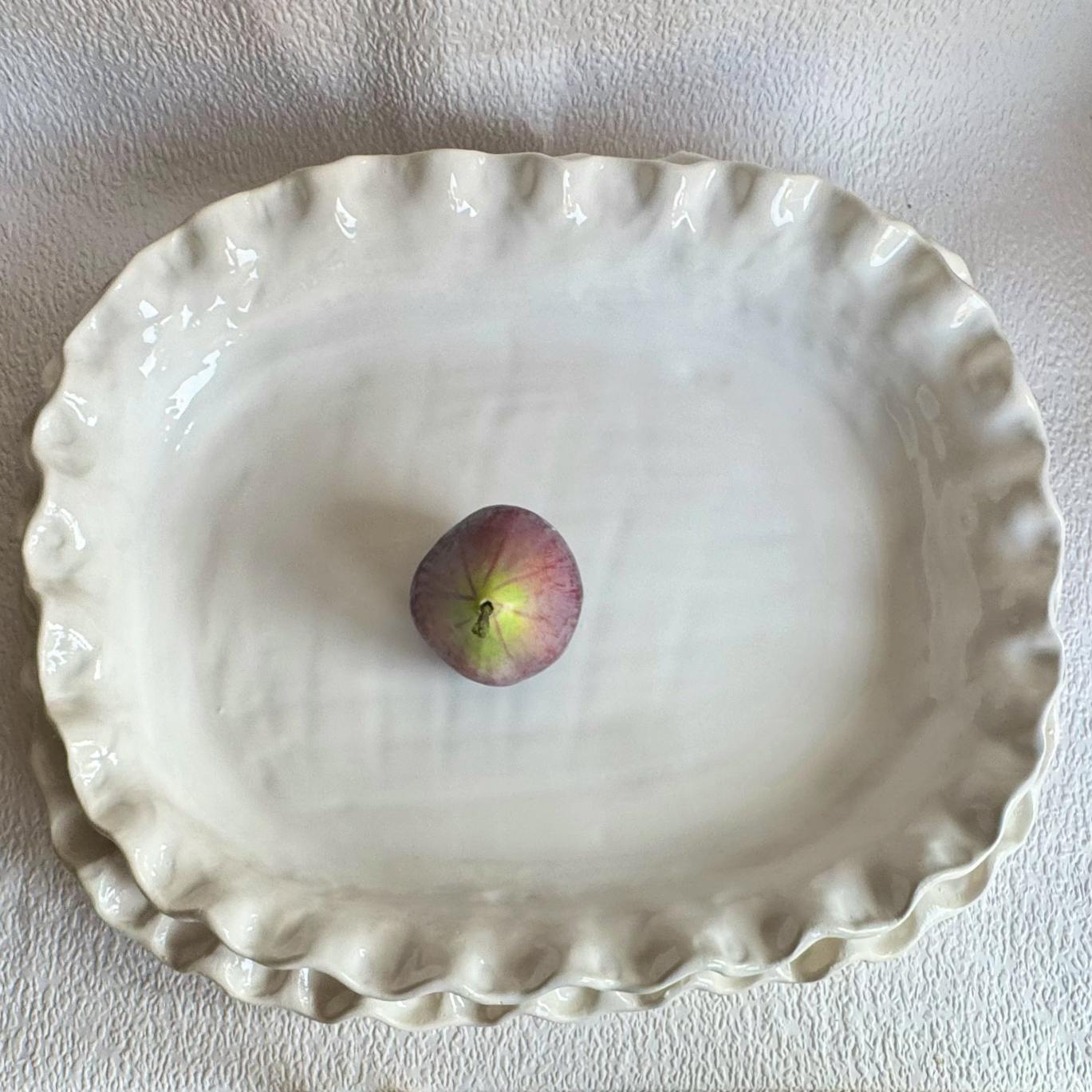 Marigo & Lettice Large Rectangular Frilly Platter, £85