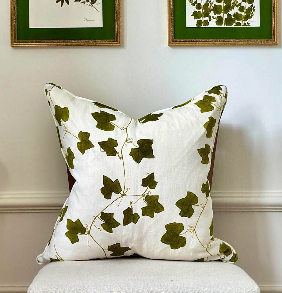 Summerill & Bishop Ivy Linen Cushion, £125