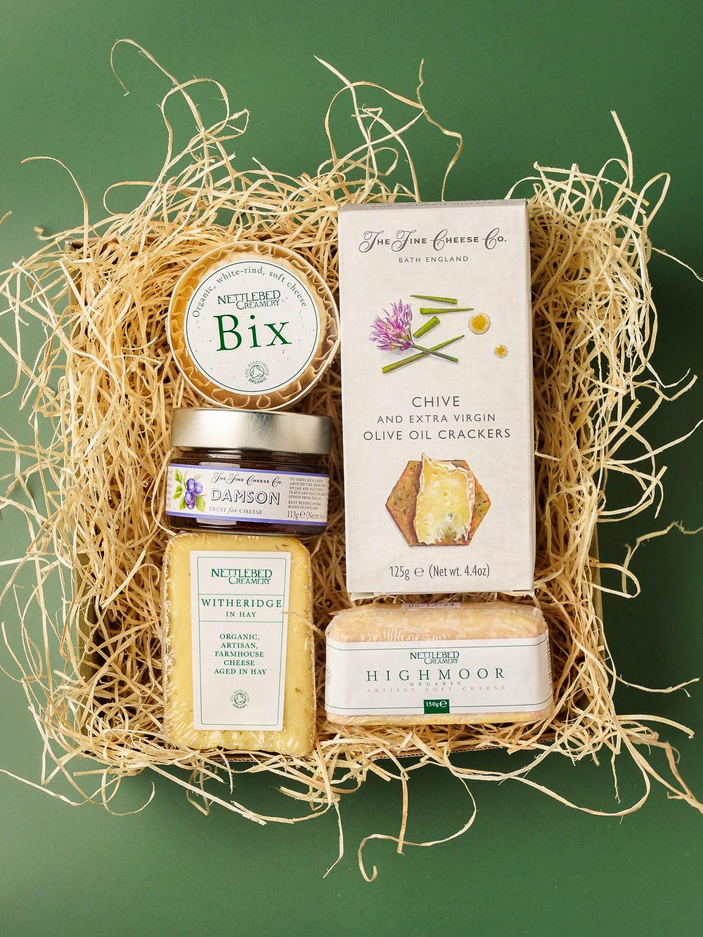 Nettlebed Creamery Cheese, Crackers & Chutney Gift Box, £32