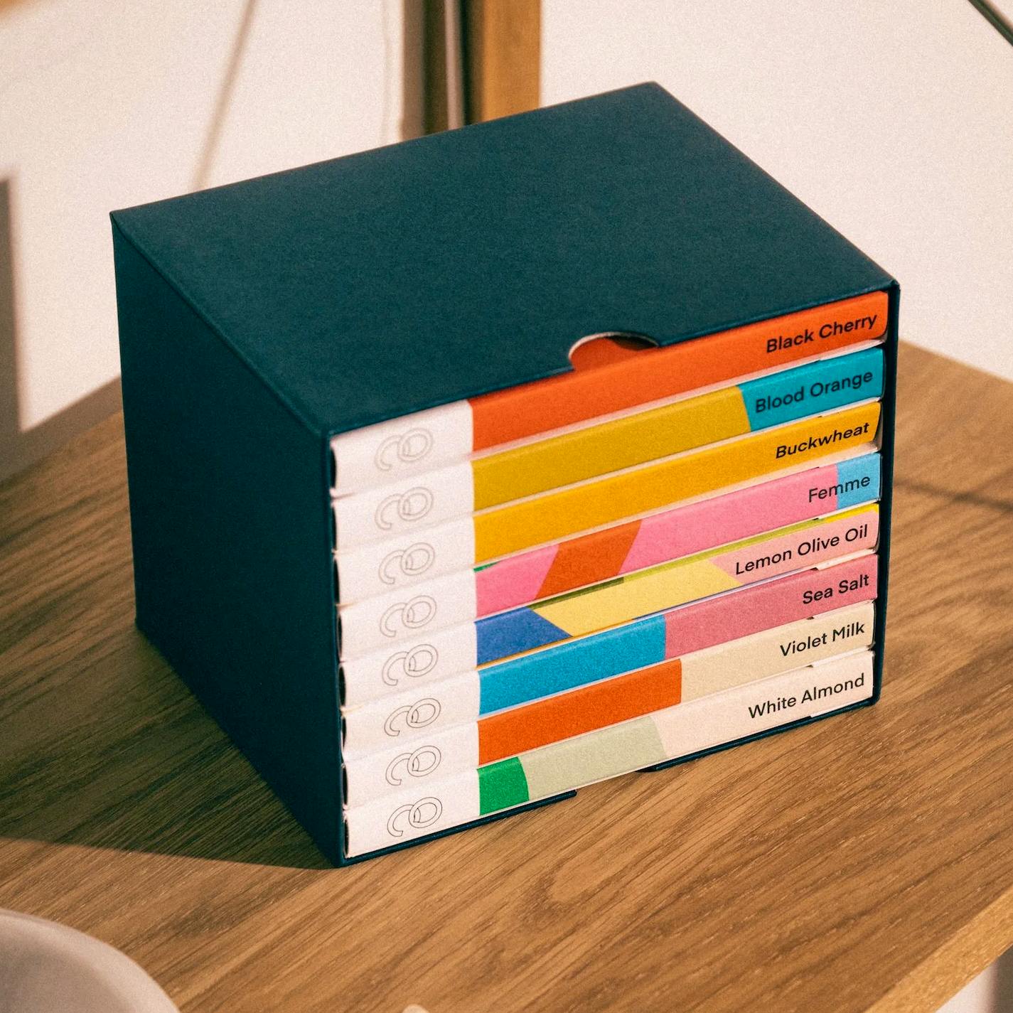 Ocelot Chocolate Library - 8 bars, £48