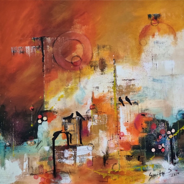 The Essence Of Morning Sunshine Painting By Smita Sonthalia