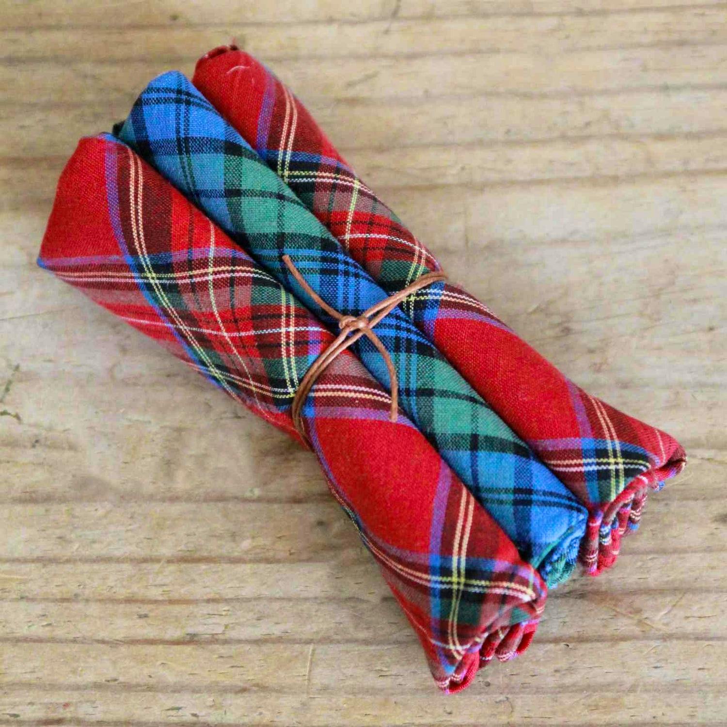 Closet & Botts Pack Of Three Tartan Handkerchiefs, £8.50