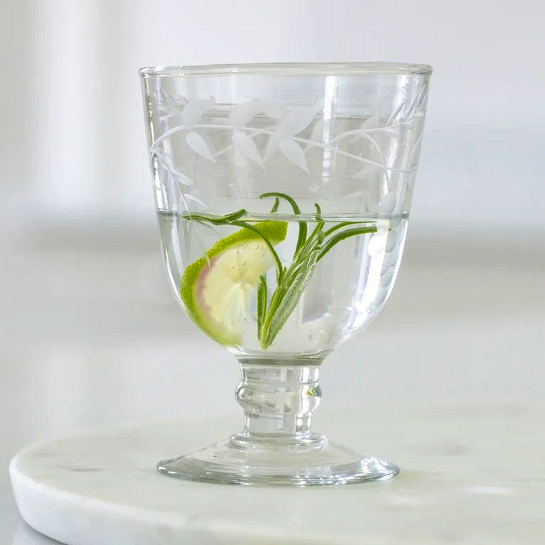 Closet & Botts Etched Vine Wine Glasses - Set Of 6, £54.99