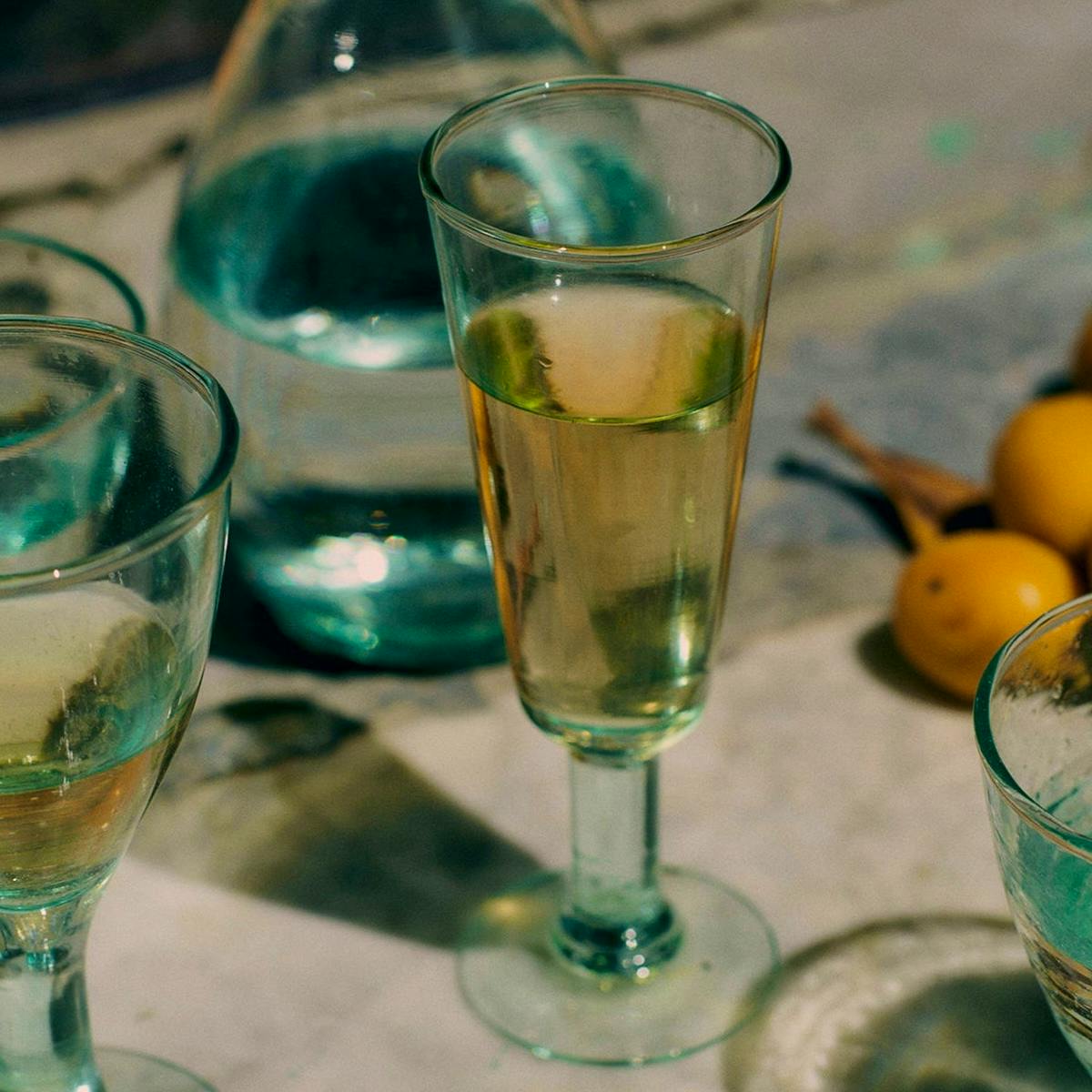 Toast Recycled Bolivian Champagne Glasses Set, £36