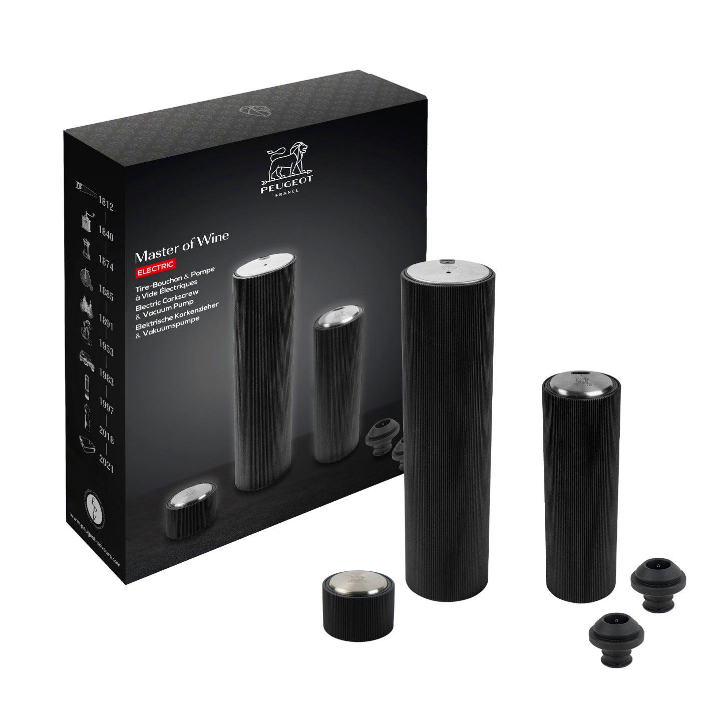 Borough Kitchen Peugeot Master of Wine Electric Corkscrew & Vacuum Pump Set, £156