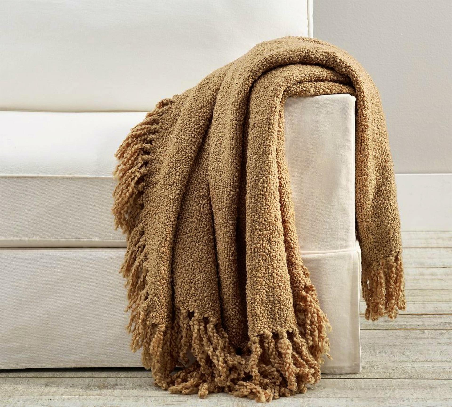 Dreamy Handwoven Fringe Throw, £59 