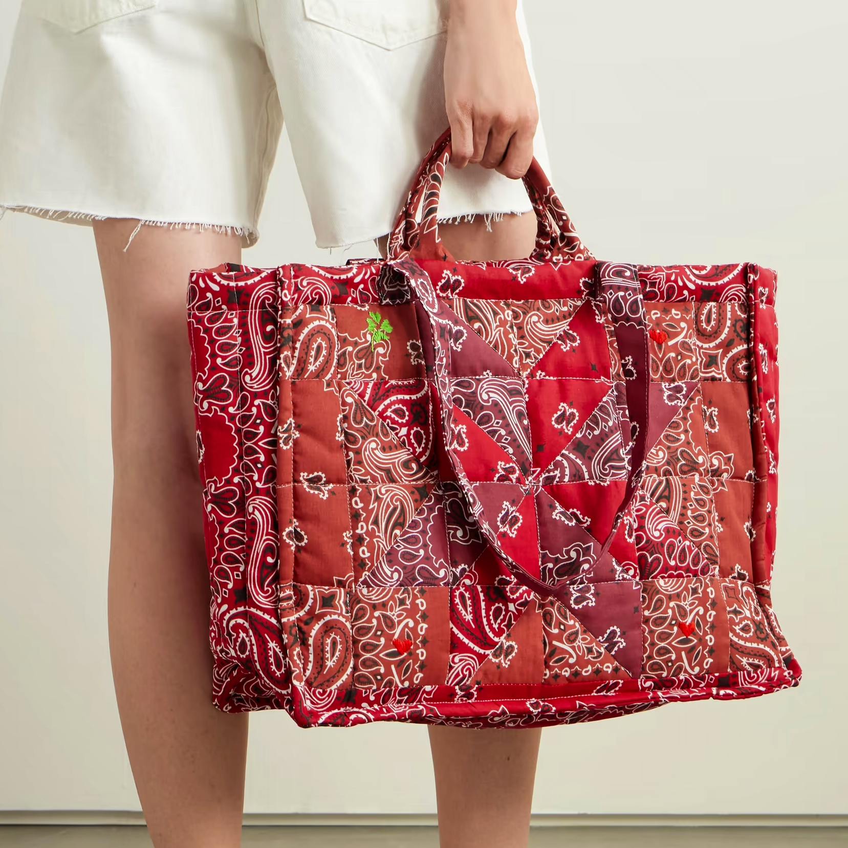 Call It By Your Name Cabas Maxi Embroidered Quilted Tote Bag, £300