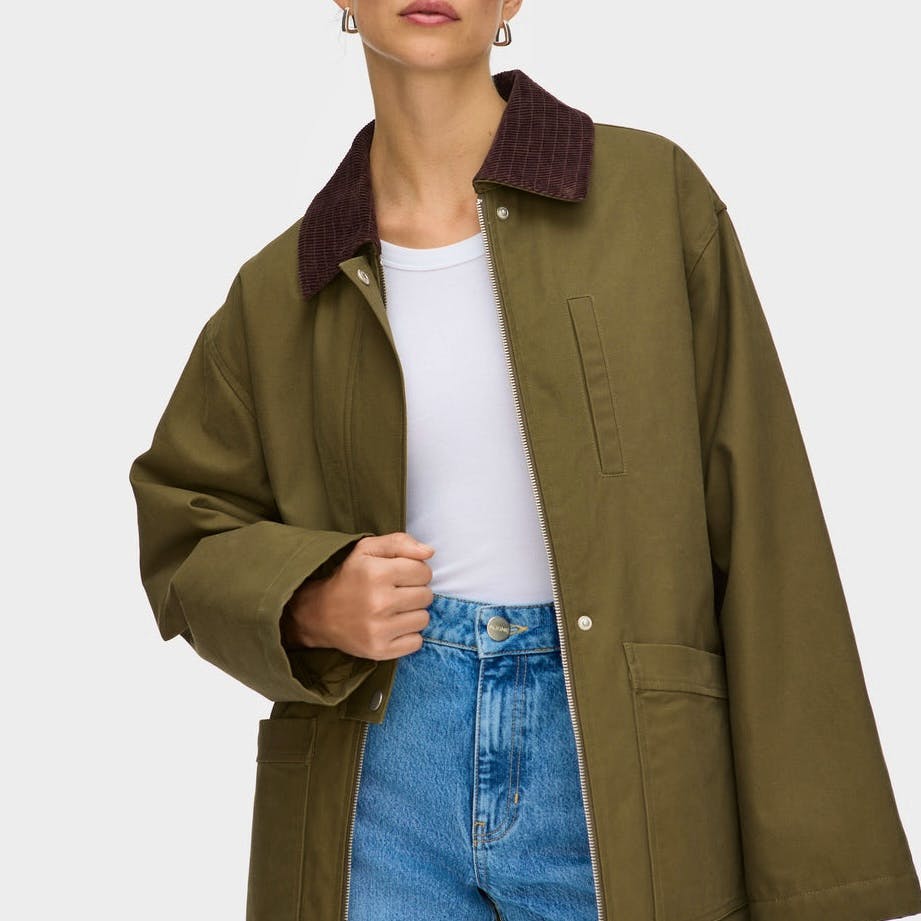Aligne Oak Oversized Barn Coat, £189