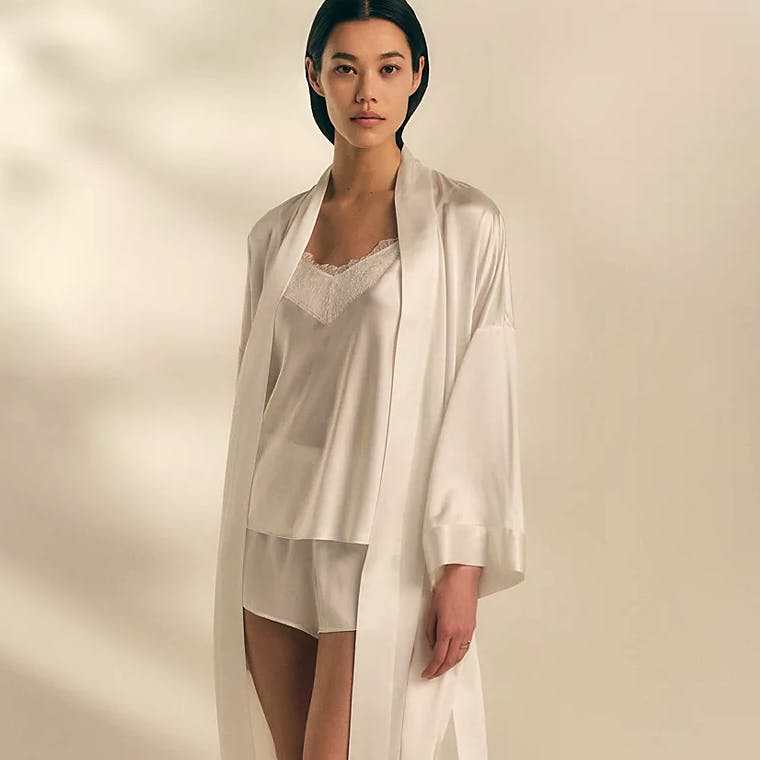 The White Company Silk Robe, £200
