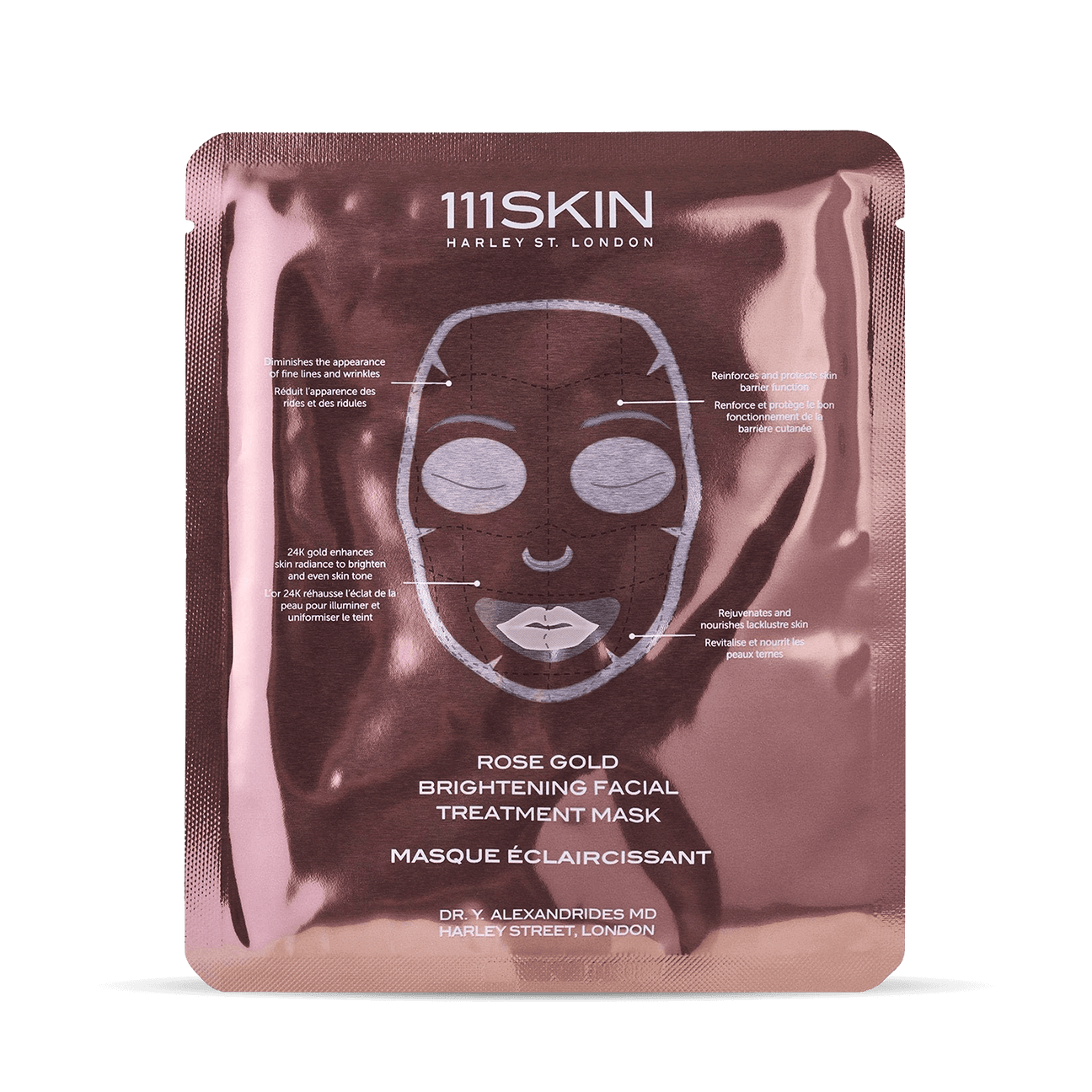 111 Skin Rose Gold Brightening Facial Treatment Mask (Five Pack), £100