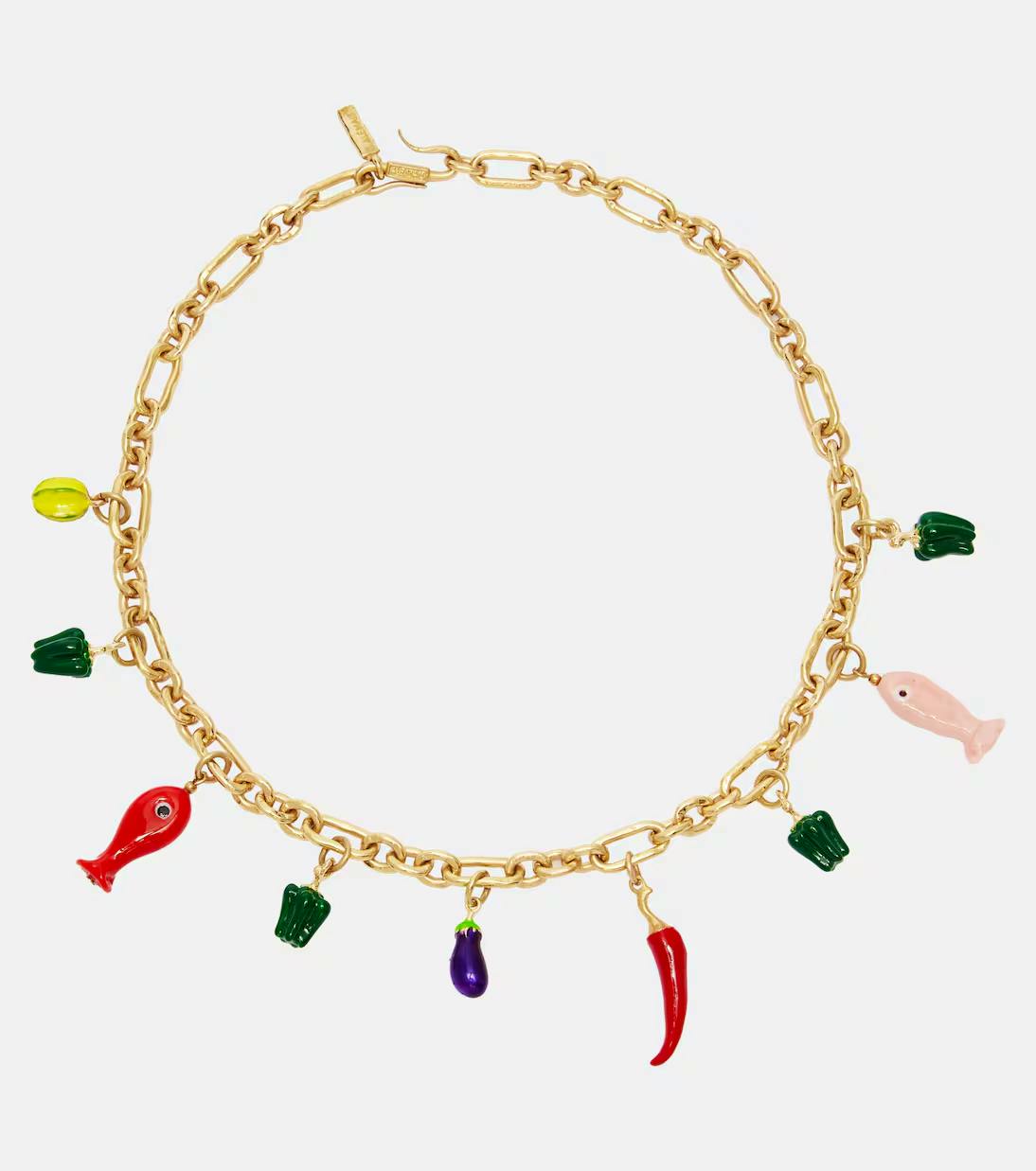 Alemais Charm Chain Necklace, £280