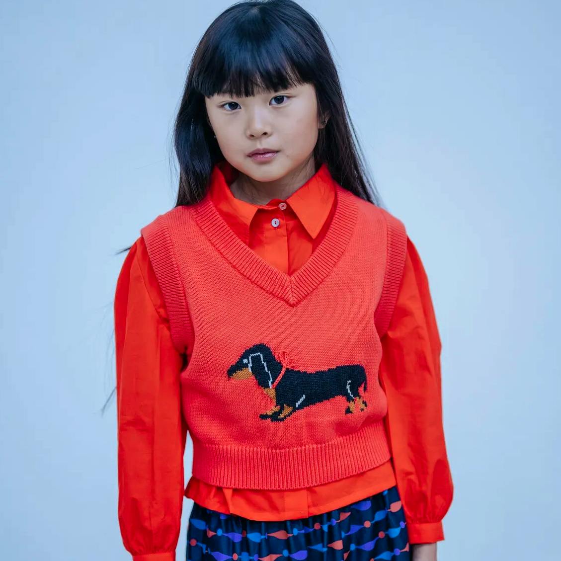 Repose Arms Dog Sleeveless Sweater, £58