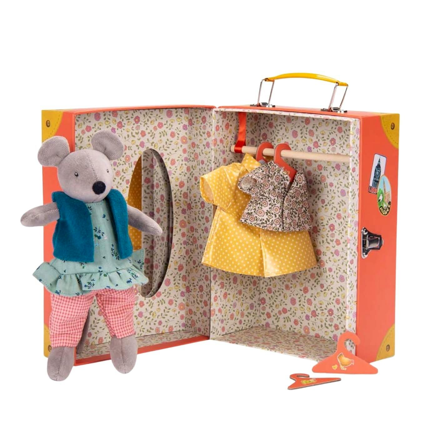Moulin Roty Little Wardrobe Suitcase - Nini The Mouse, £53.99