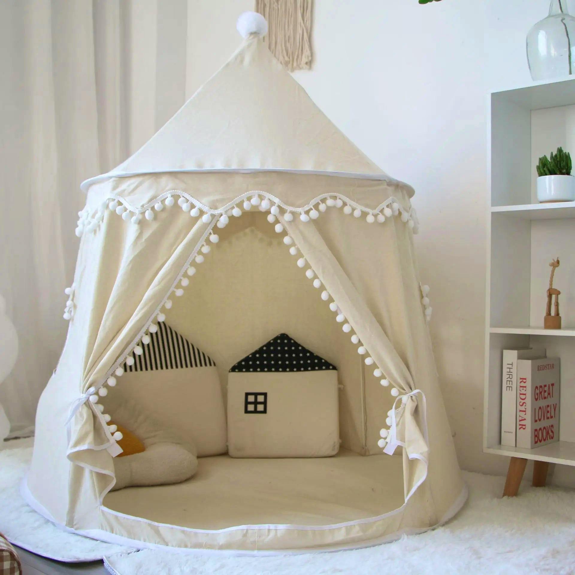 Lily & Lula Round Plush Indoor & Outdoor Play Tent for Children, £99.95