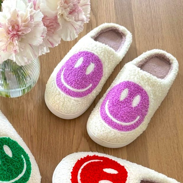 Nordic Peace Limited Edition Happy Face Slippers, £21.21