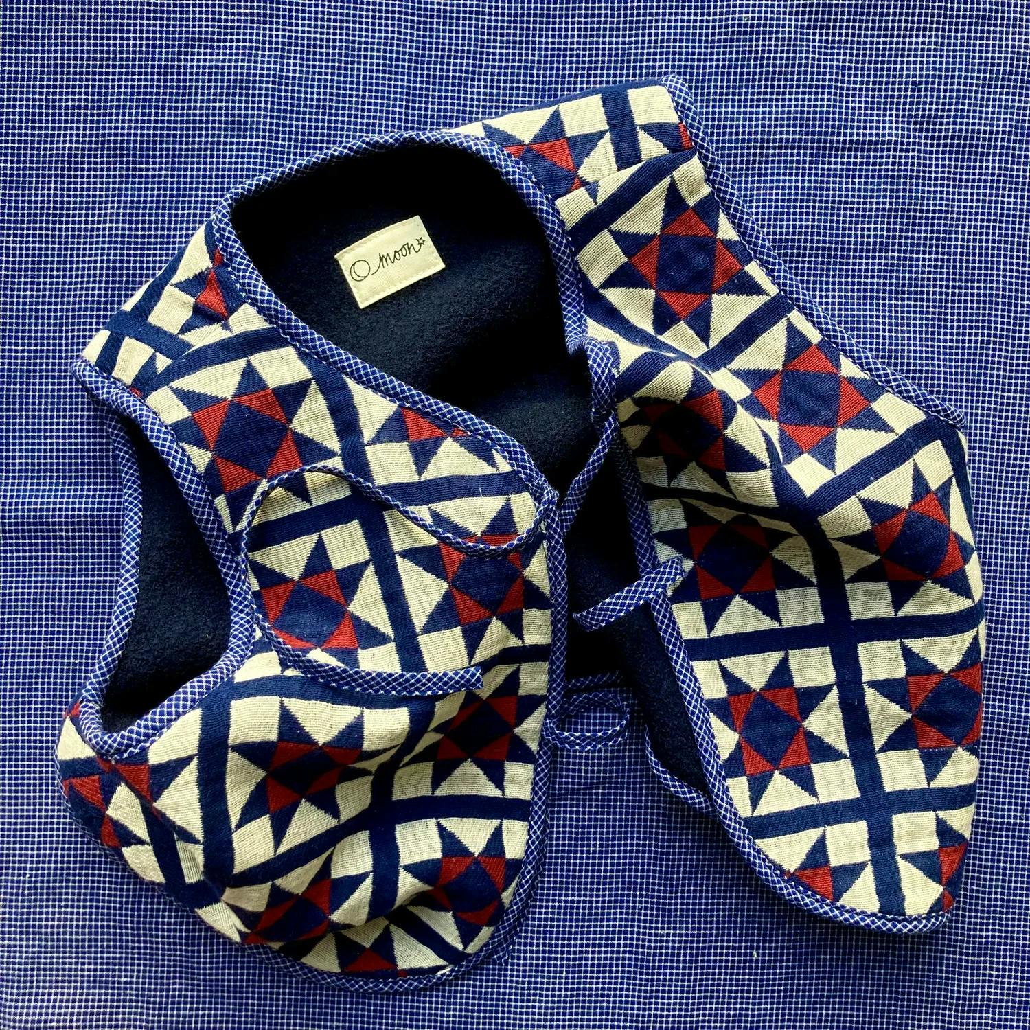 O Moon Ohio Star and Boiled Wool Reversible Gilet, from £65