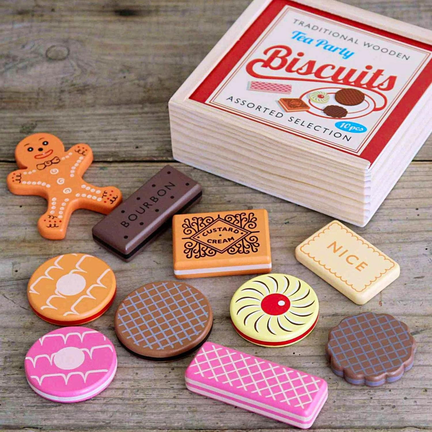Closet & Botts Traditional Wooden Tea Party Biscuits, £12.95
